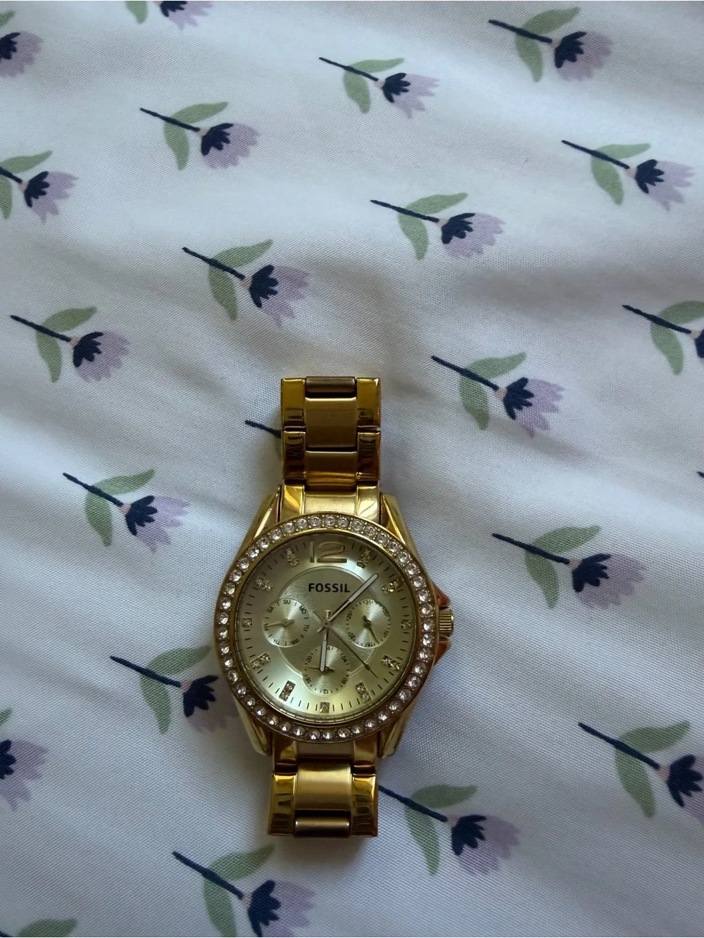 Fossil Gold-Tone Crystal Women's Watch